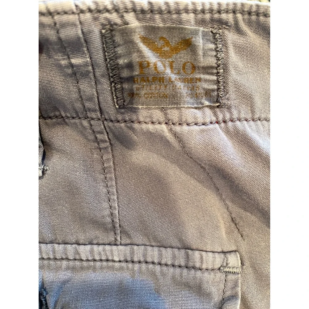 VTG Polo Ralph Lauren Mens Cargo Shorts‎ 42 Relaxed Fit Cotton Blue Y2K